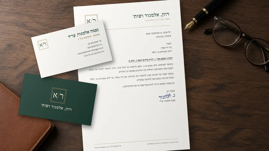 ניירת משרדית של רוזן, אלמגור ושות׳